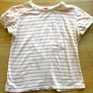 Strawberry Milk Striped Tee Short Sleeve Size S